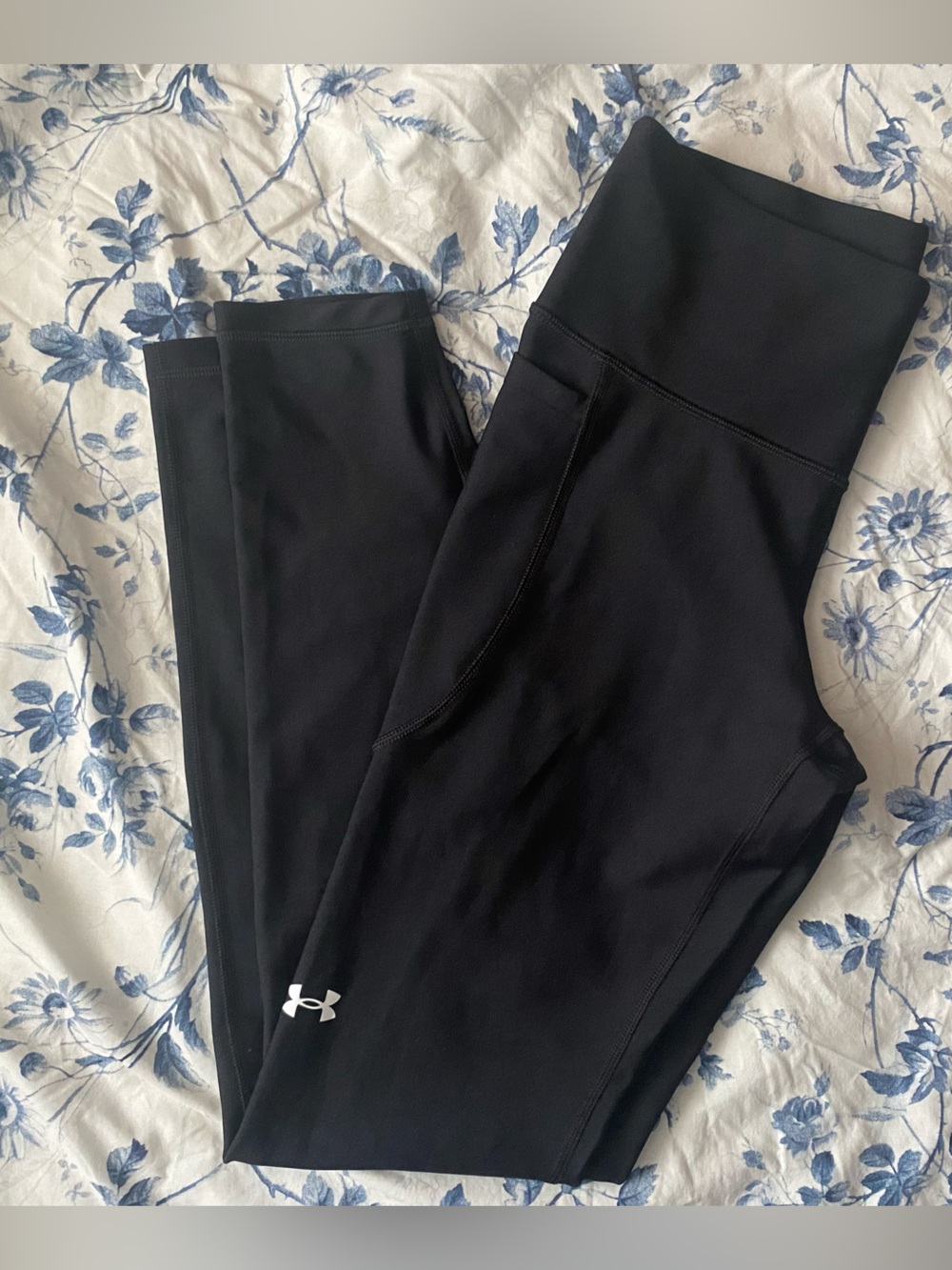 Under Armour Womens Black Performance Leggings with Logo